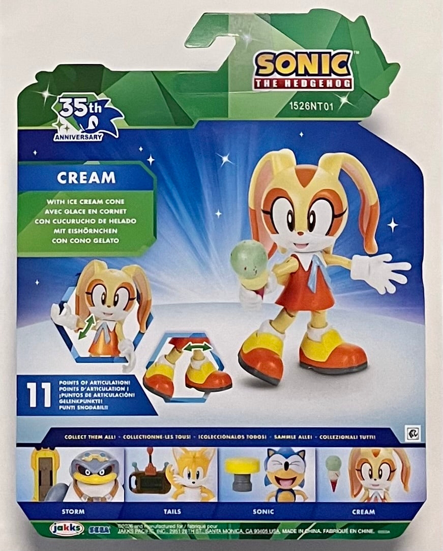Jakks Sonic 4" Inch Wave 25 Cream Articulated Figure