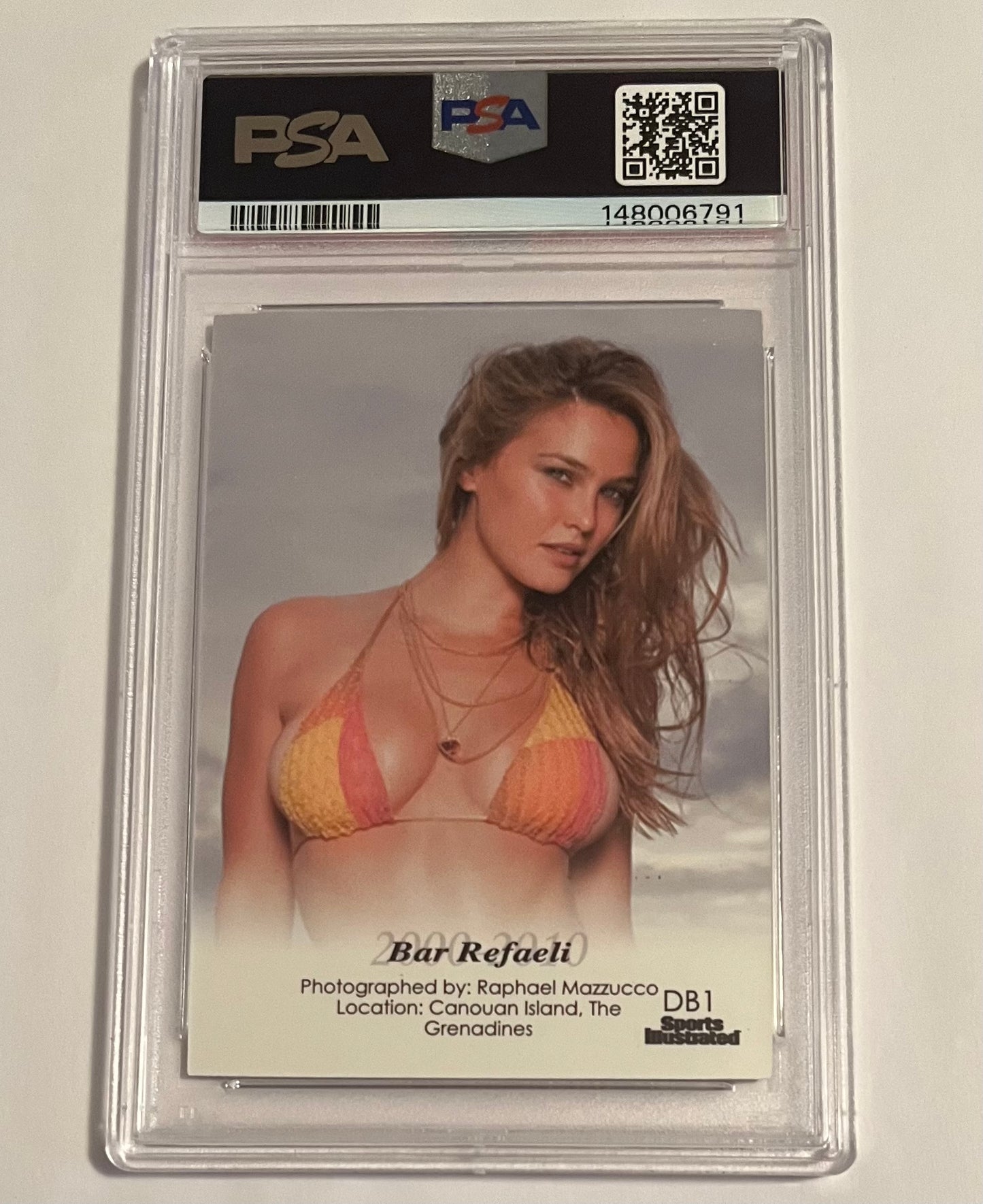 2012 Sports Illustrated Swimsuit Supermodels Decade’s Best Bar Refaeli Card #DB1 NM-MT (PSA 8)