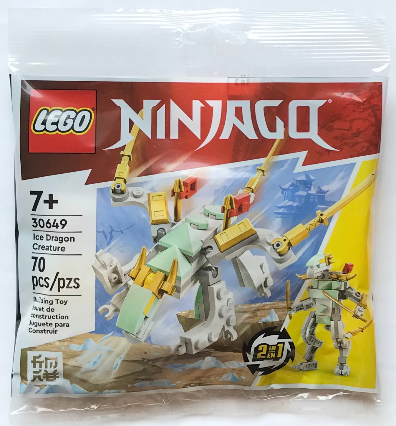 LEGO Polybag Ninjago Ice Dragon Creature Mini Mech Set 30649 Cam