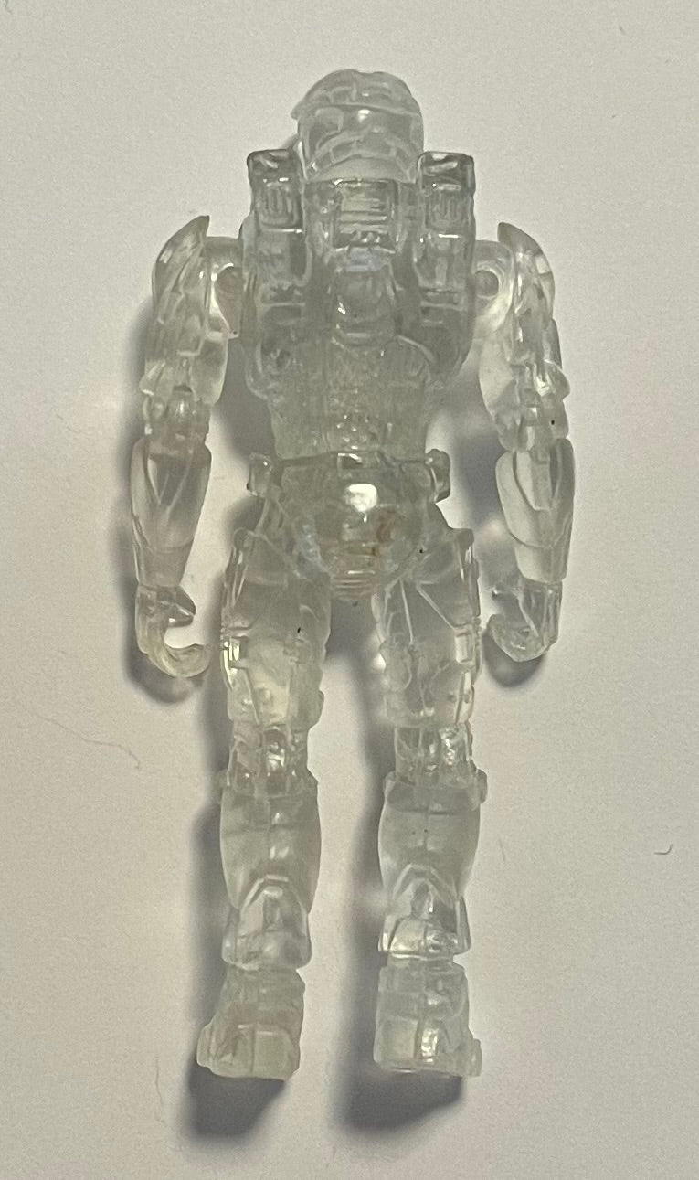 Joyride Studios Halo 2 Mini Series Slayer Clear / Invisible Spartan 3” Action Figure (Used)