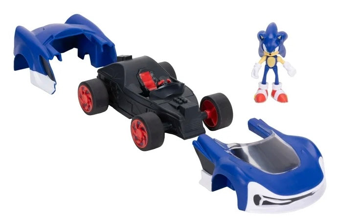 Jakks Sonic Racing Cross Worlds 2.5” Sonic + Speed Star Lightning