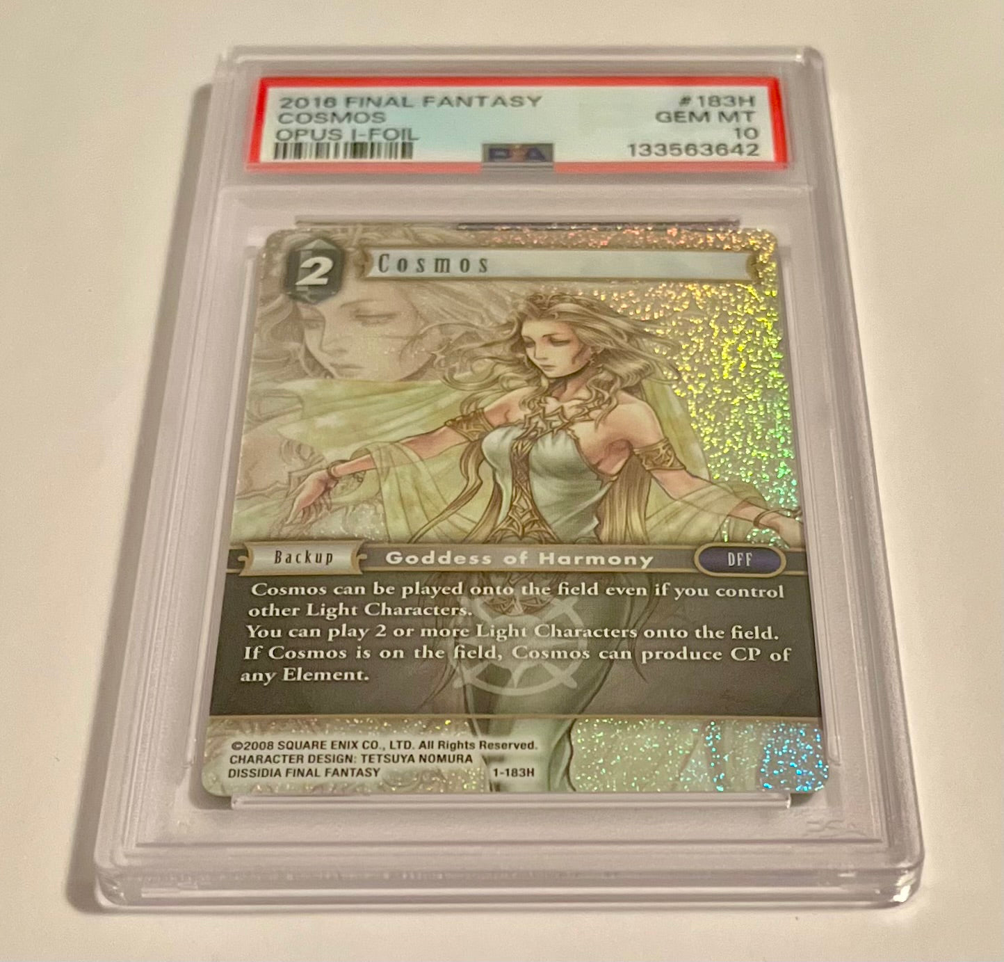 2016 Final Fantasy TCG Dissidia Cosmos #183H Opus I Foil GEM-MT (PSA 10)