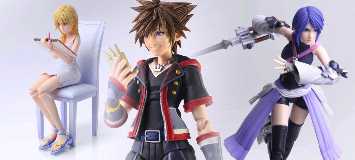 Kingdom Hearts Avatar Trading Arts Cloud Sora Riku Axel Mini Kingdom Hearts Avatar Trading Arts Cloud Sora Riku Axel Mini