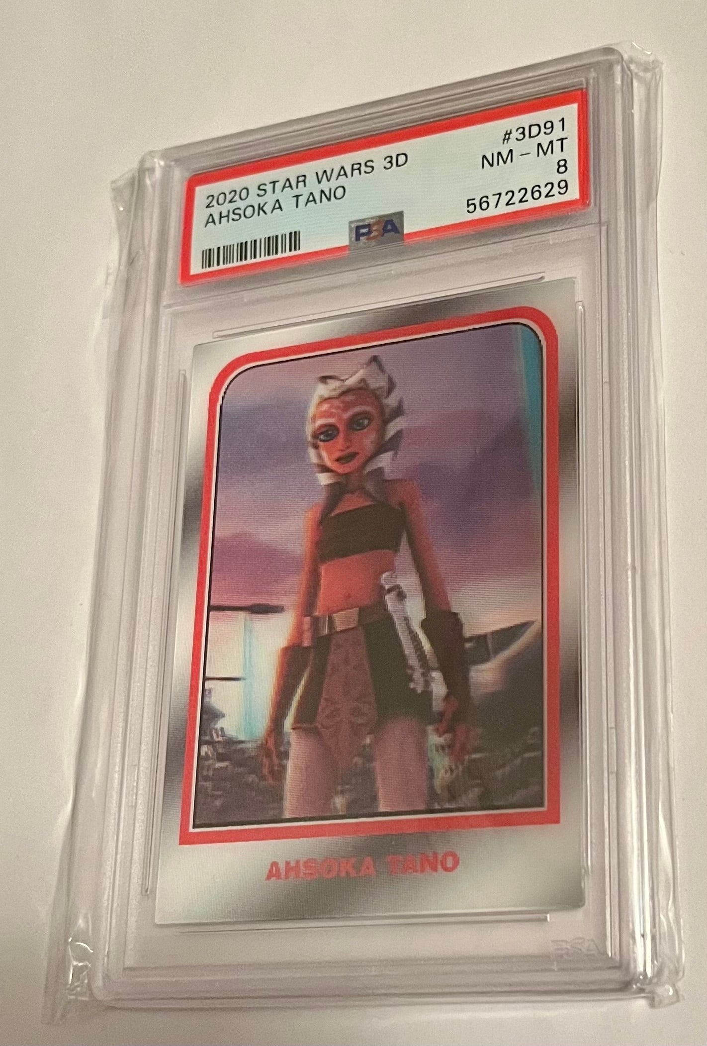 2020 Topps Star Wars 3D Ahsoka Tano #3D91 NM-MT (PSA 8)