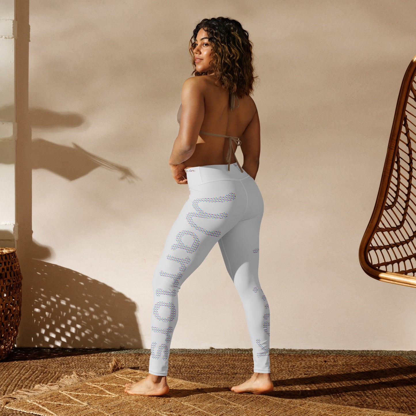 Kawieshan Warriors Grey and Polka Dot Mirage Yoga Leggings