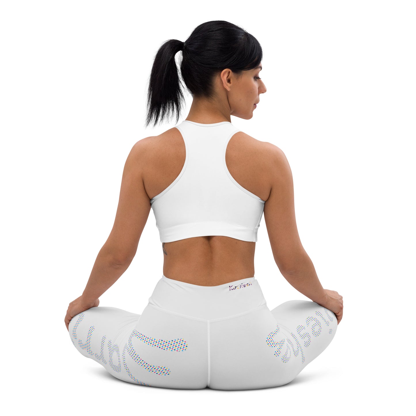 Kawieshan Warriors Grey and Polka Dot Mirage Yoga Leggings