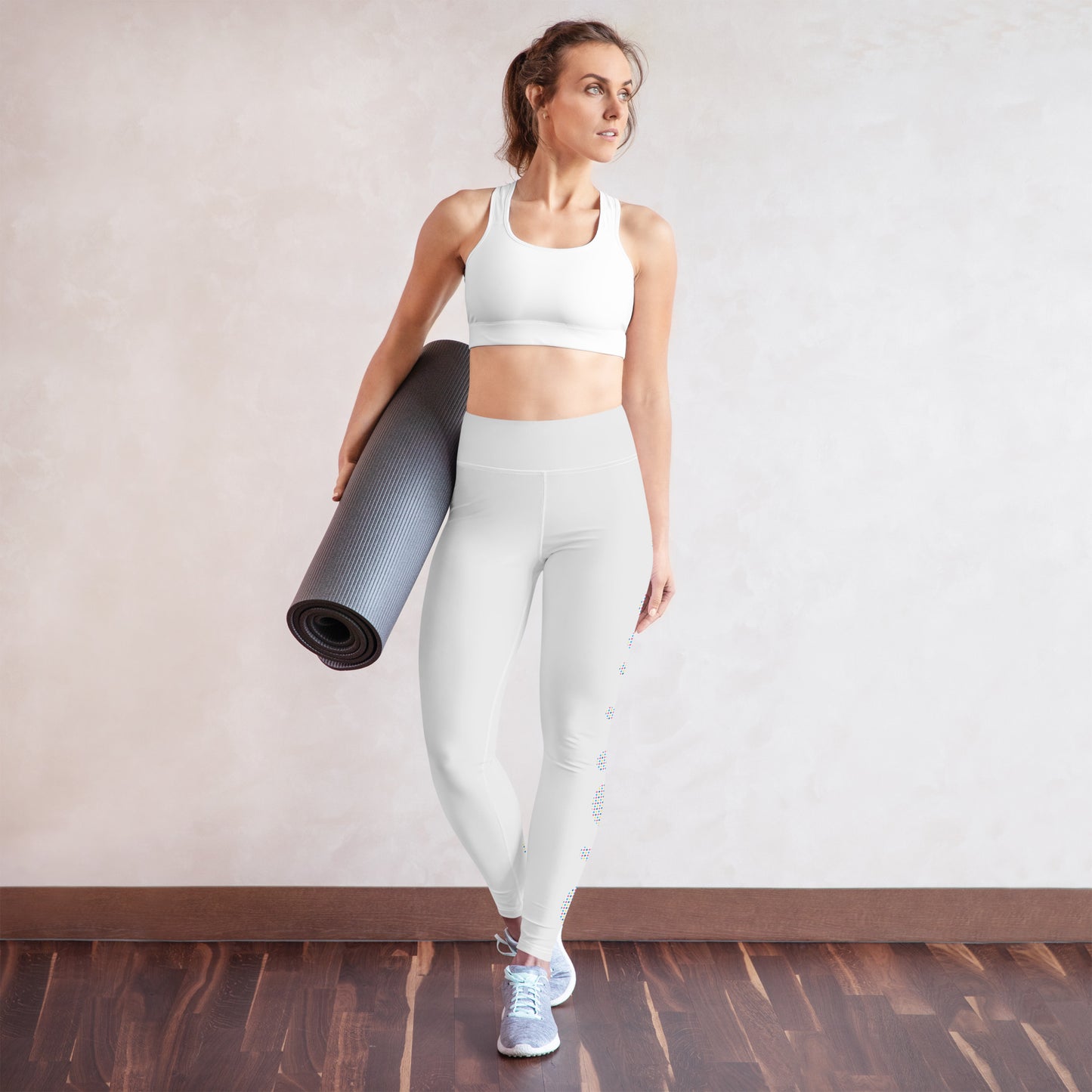 Kawieshan Warriors Grey and Polka Dot Mirage Yoga Leggings