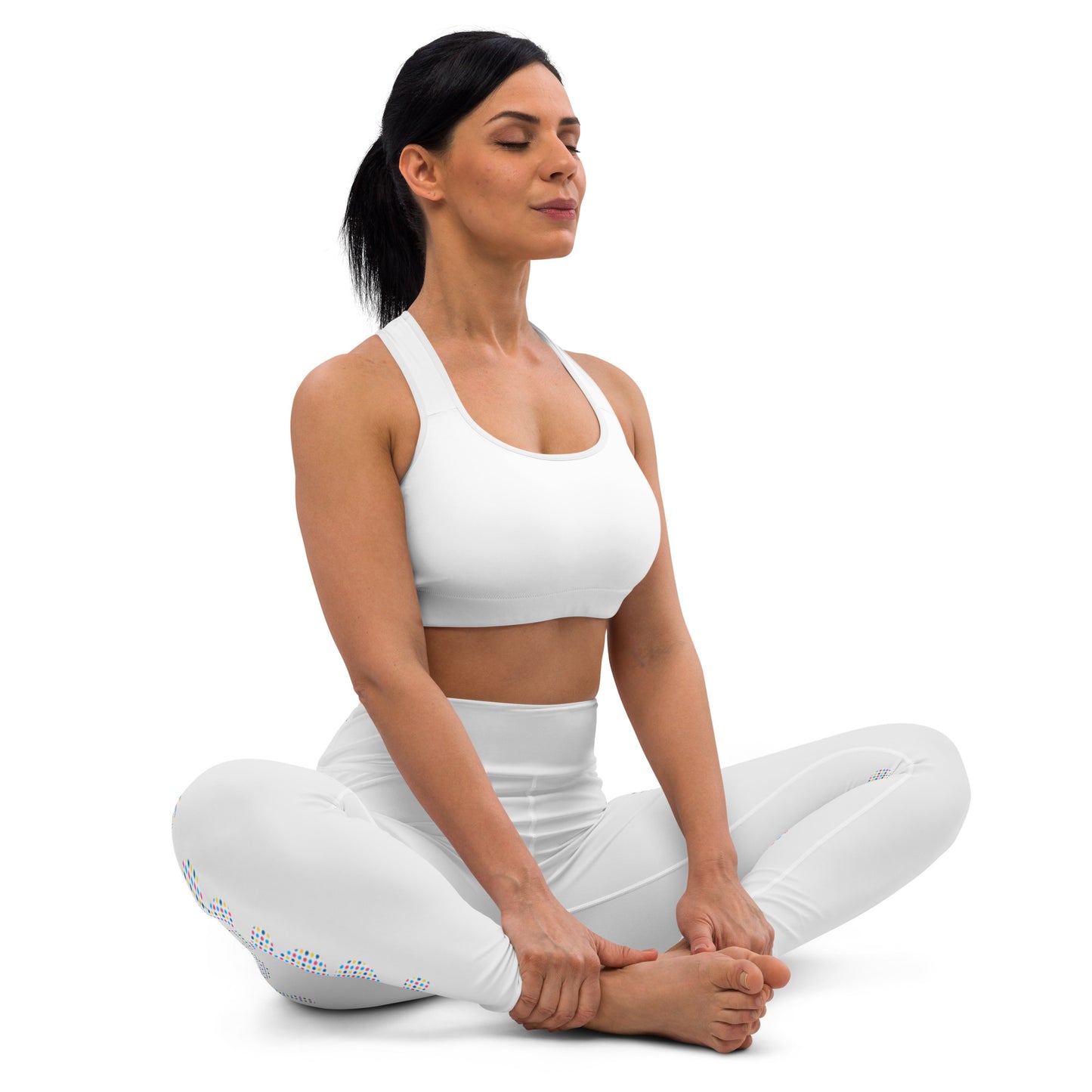Kawieshan Warriors Grey and Polka Dot Mirage Yoga Leggings