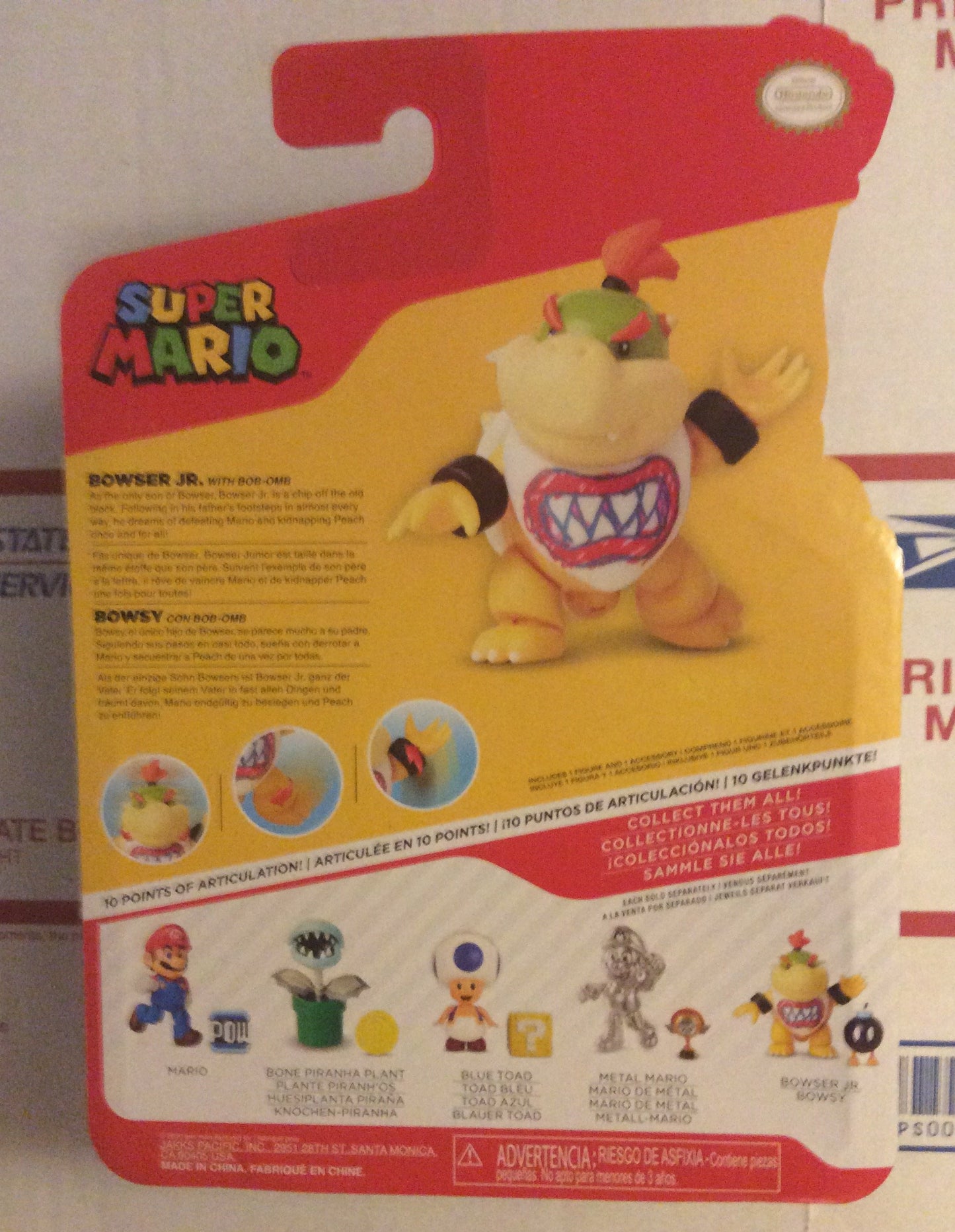 Jakks Super Mario Wave 21 Bowser Jr. 4" Inch Articulated Figure