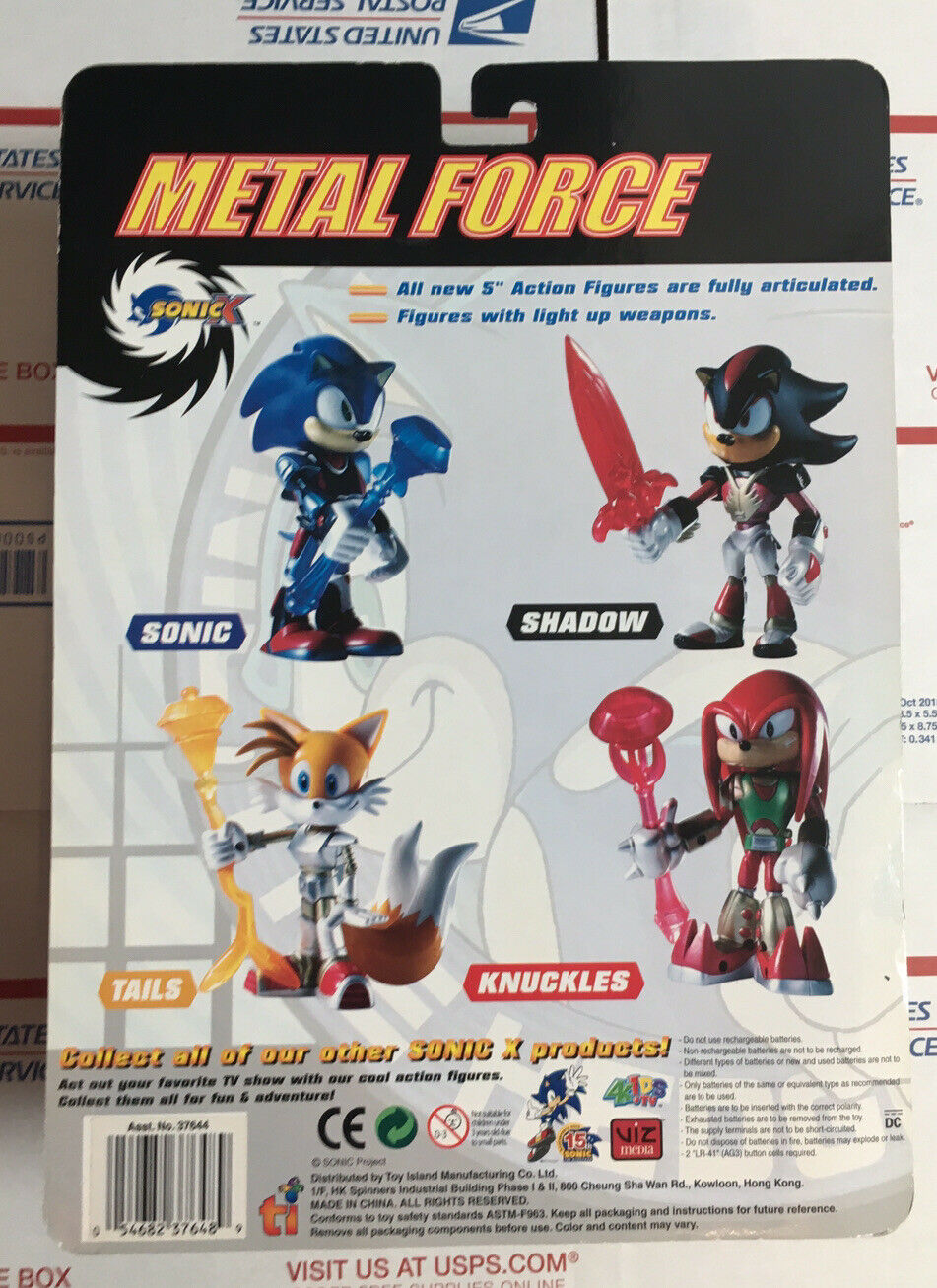 Toy Island Metal Force Sonic X Knuckles Action Figure