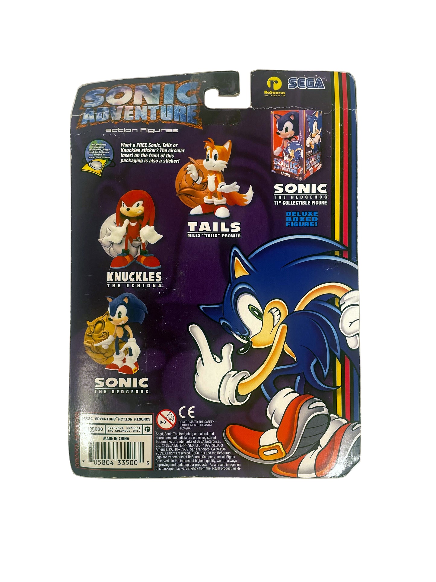 Sonic Adventure ReSaurus Knuckles Action Figure