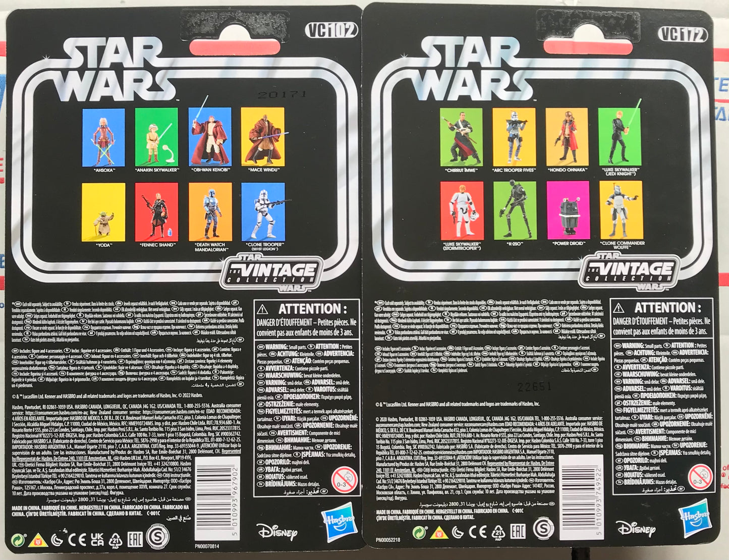 Star Wars The Clone Wars The Vintage Collection Ahsoka ARC Trooper Fives 3 3/4-Inch Kenner Figure BUNDLE/LOT