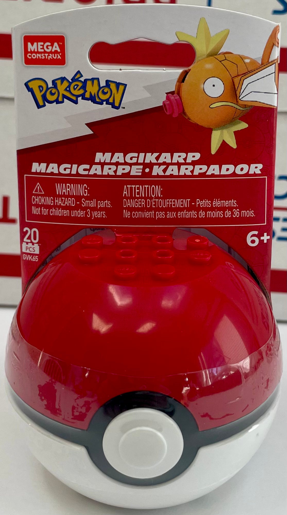 Pokémon Mega Construx 2022 Evergreen Pokeball Magikarp