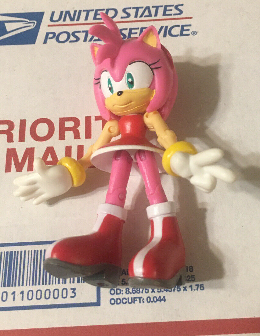Jazwares 3" Inch Amy Rose Action Figure Sonic The Hedgehog (Used) Cam-Arts Jazwares 3" Inch Amy Rose Action Figure Sonic The Hedgehog (Used) Cam-Arts