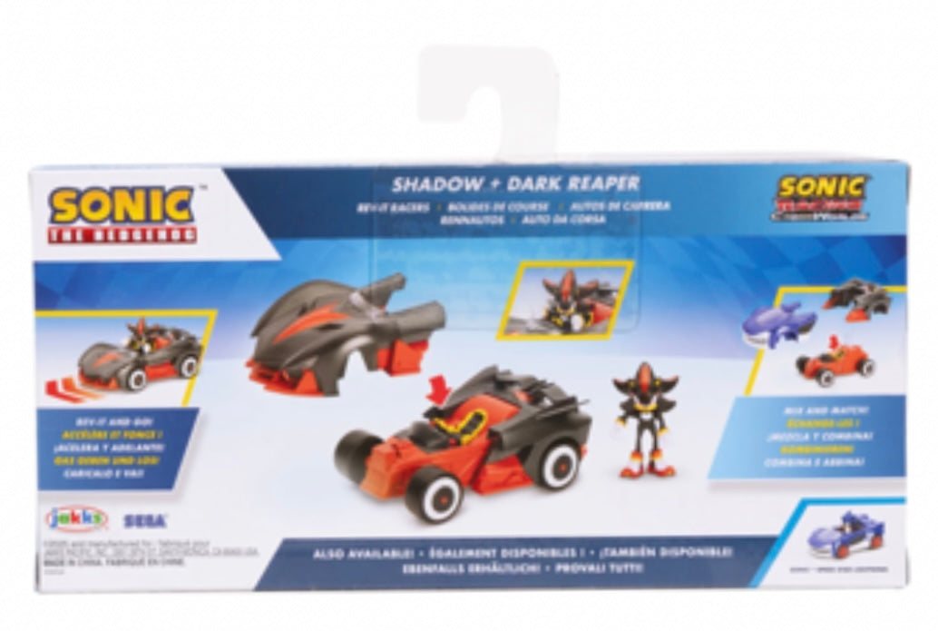 Jakks Sonic Racing Cross Worlds 2.5” Shadow + Dark Reaper