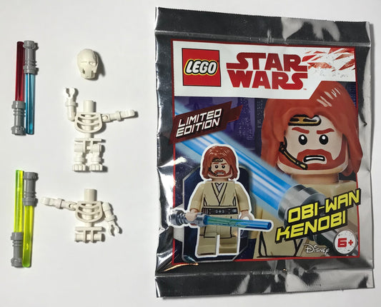 LEGO Star Wars Limited Edition Obi-Wan Kenobi Minifigure Foil Pack Bag Set 911839 + BUNDLE/LOT