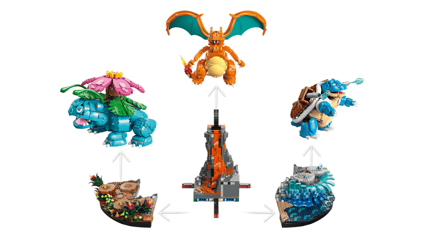 LEGO Pokémon Venusaur, Charizard and Blastoise #0003 #0006 #0009 72153