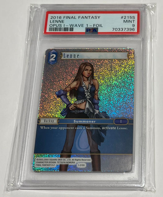 2016 Final Fantasy TCG X-2 Lenne Opus I Wave I #215S Foil MINT (PSA 9)