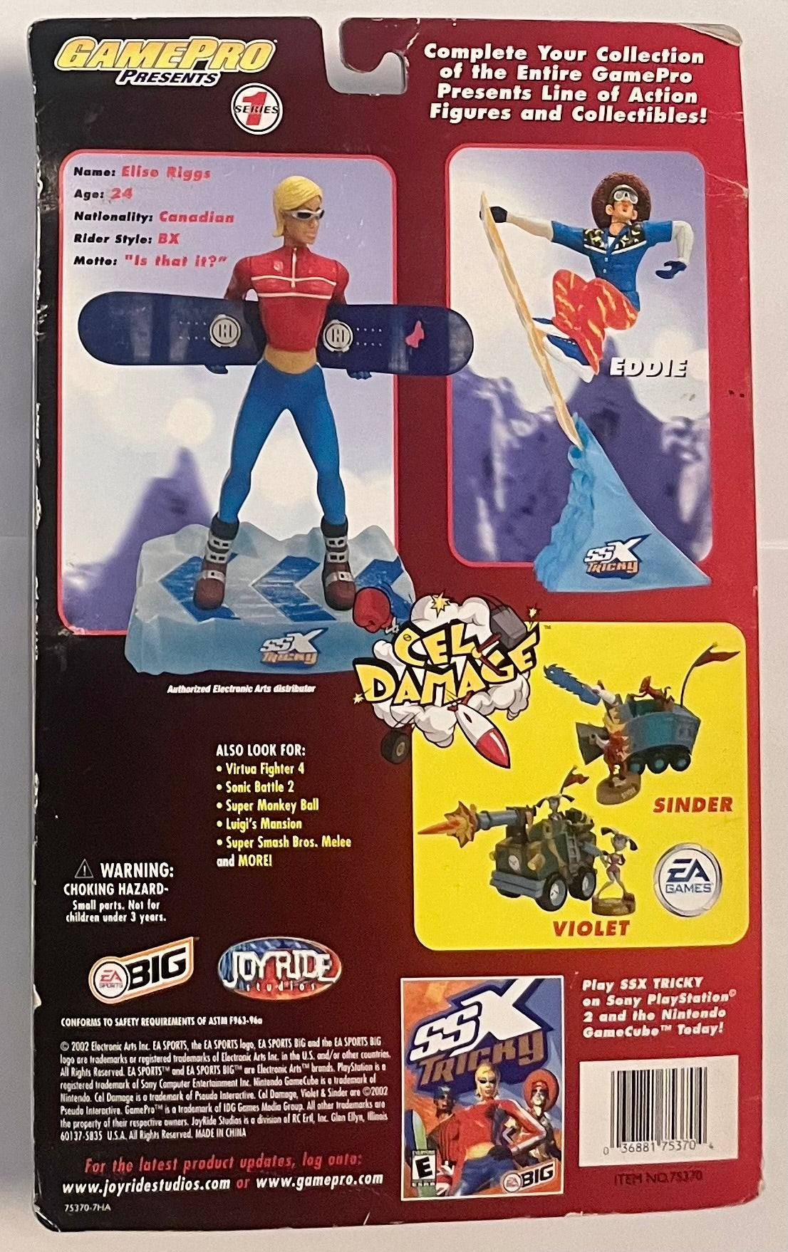 Joyride Studios SSX Tricky GamePro Series 1 Elise Figure (C Condition)