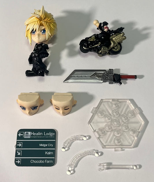 Trading Arts Kai Final Fantasy VII (7) Advent Children Cloud Strife Mini Figure (Used) (Incomplete)