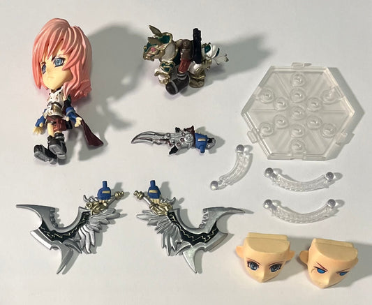 Trading Arts Kai Final Fantasy XIII (13) Mini Lightning Figure (Used) (Incomplete)