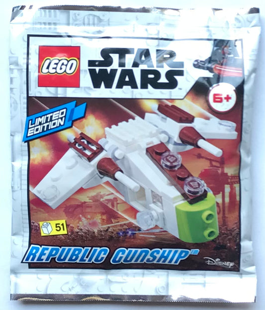 LEGO Star Wars Limited Edition Republic Gunship Foil Pack Bag Build Set 912178