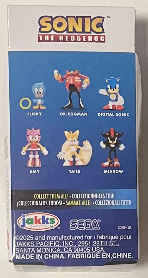 Jakks Sonic 2.5" Inch Shadow Articulated Figure Wave 23 Checklane