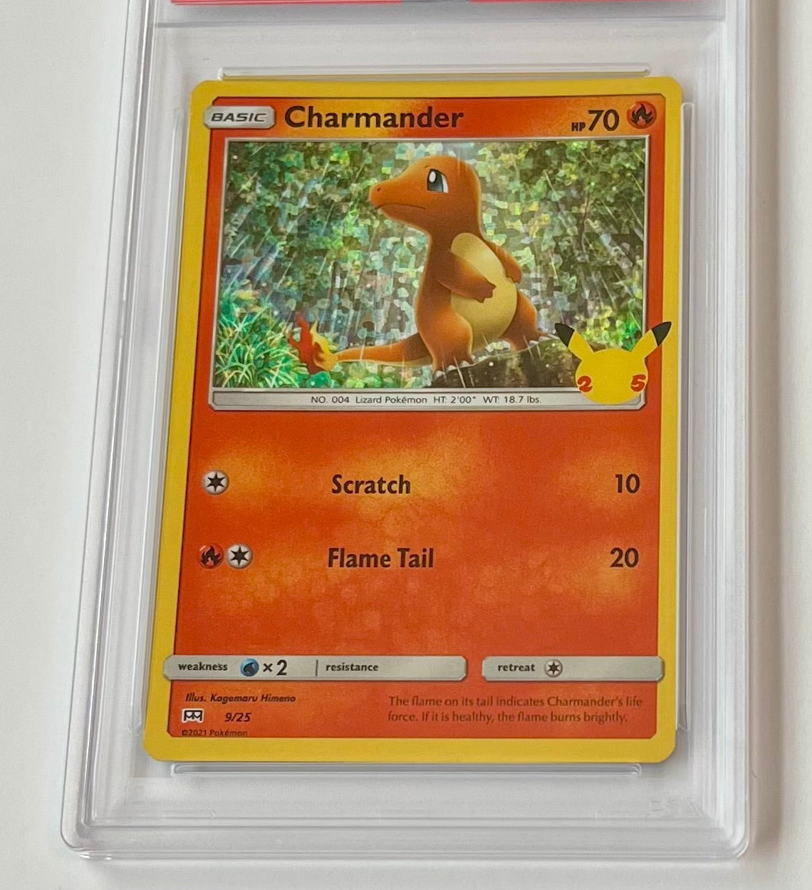 2021 Pokémon TCG McDonald’s Collection 25th Anniversary Charmander #9 Holo MINT (PSA 9)