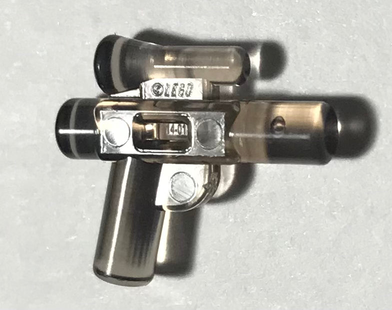 Prototype LEGO Star Wars Blaster with Scope 92738 (Translucent Black) (Used)