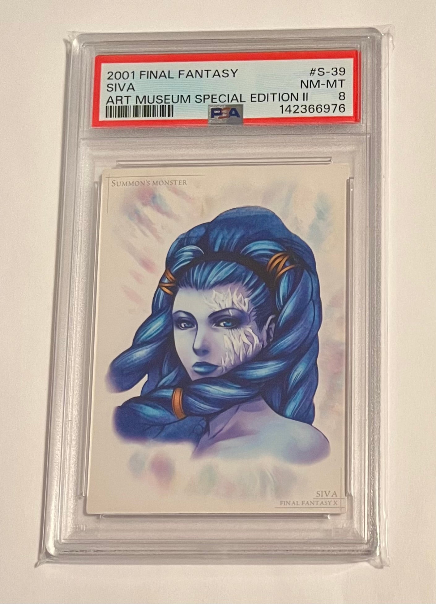 2001 Final Fantasy X Art Museum Siva Special Edition II #S-39 NM-MT (PSA 8)