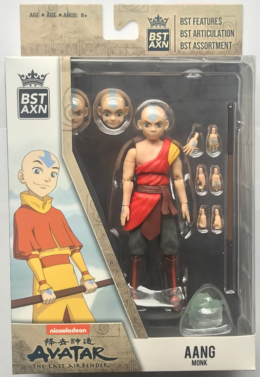 The Loyal Subjects BST AXN Avatar: The Last Airbender Aang Monk Action Figure with Accessories