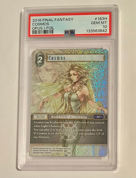 2016 Final Fantasy TCG Dissidia Cosmos #183H Opus I Foil GEM-MT (PSA 10)