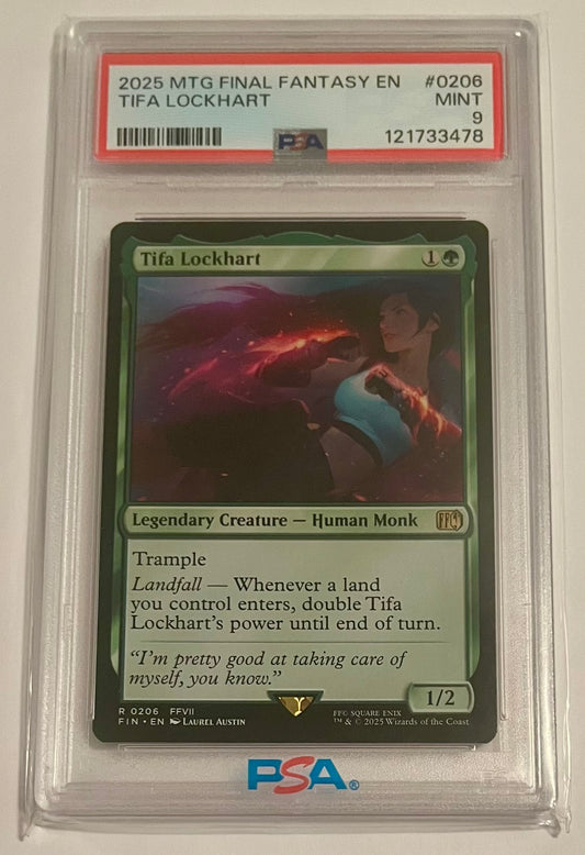 2025 MTG Final Fantasy VII Tifa Lockhart #0206 MINT (PSA 9)