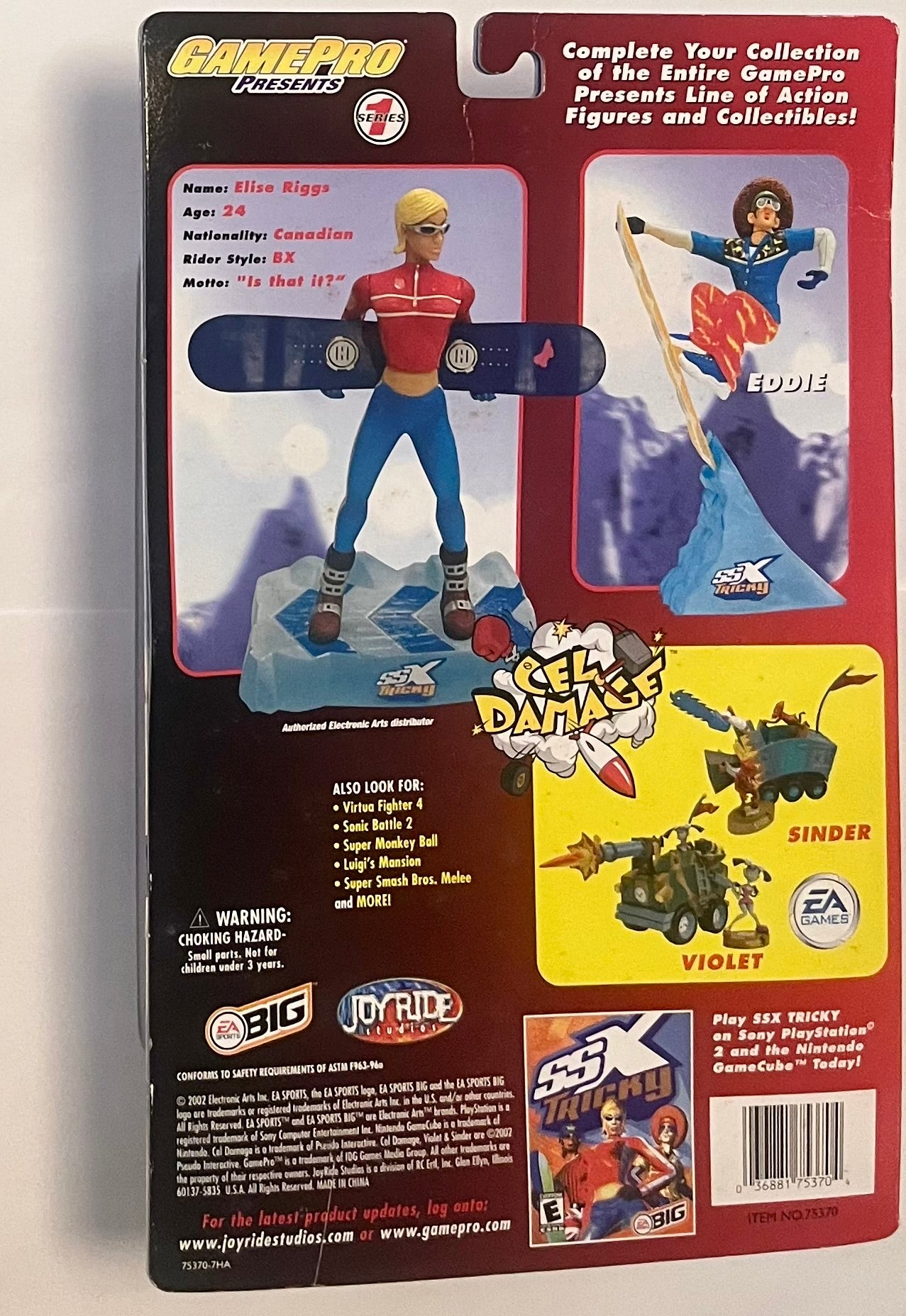 Joyride Studios SSX Tricky GamePro Series 1 Elise Figure Version 2
