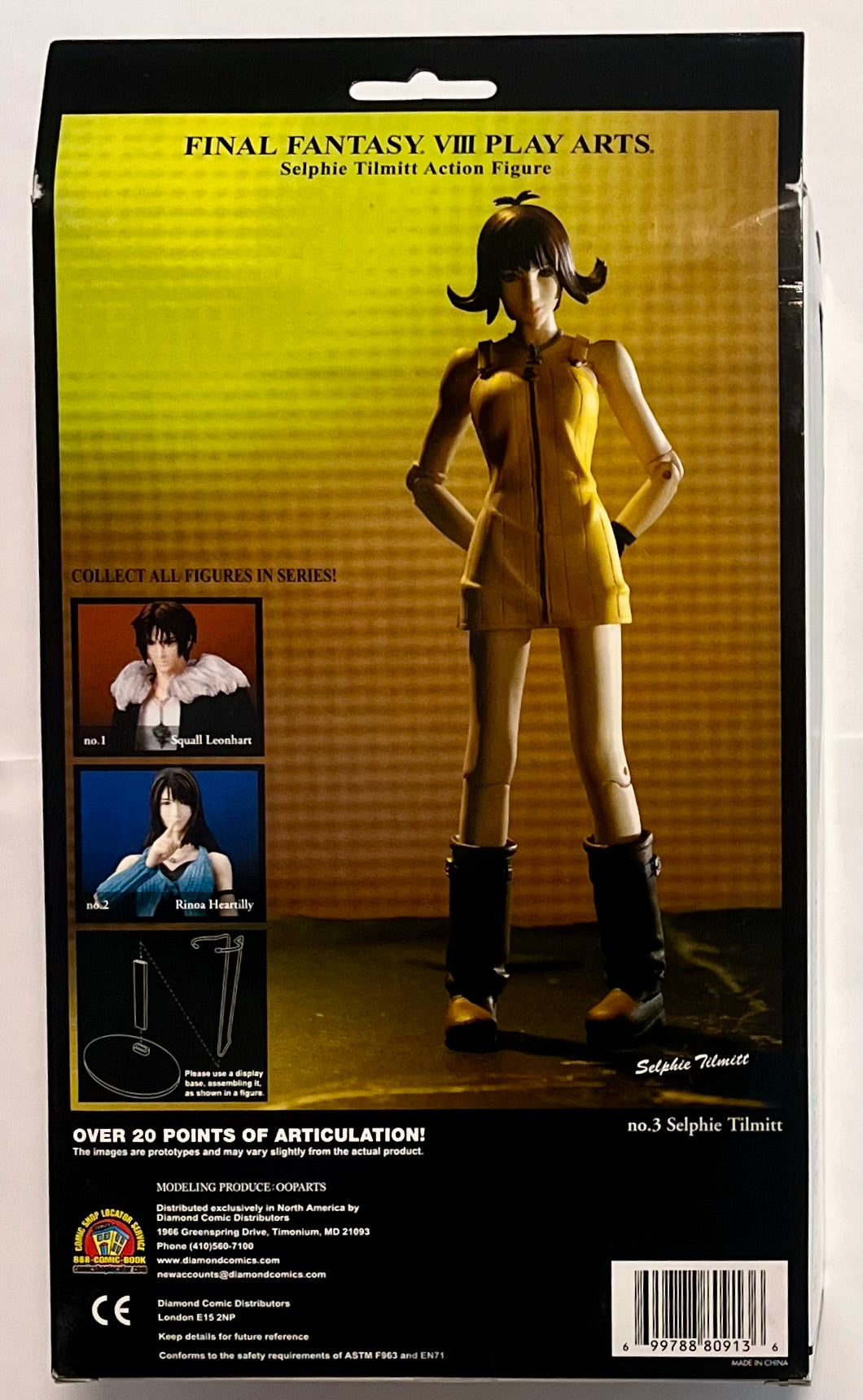 Play Arts Final Fantasy VIII (8) Selphie Tilmitt Action Figure (B Condition)