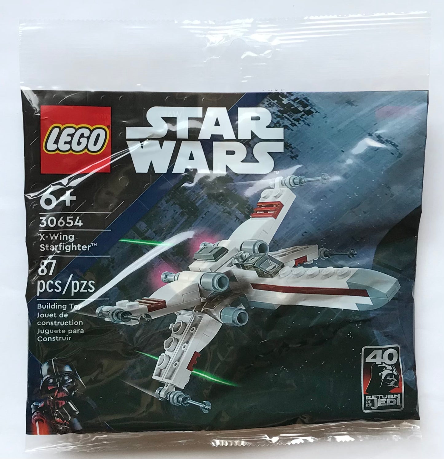 LEGO Star Wars X-Wing Starfighter Return of the Jedi 40th Polybag Build Set 30654