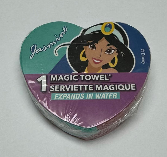 Peachtree Playthings Disney Princess Aladdin Jasmine Magic Towel Serviette Magique (Expands in Water)