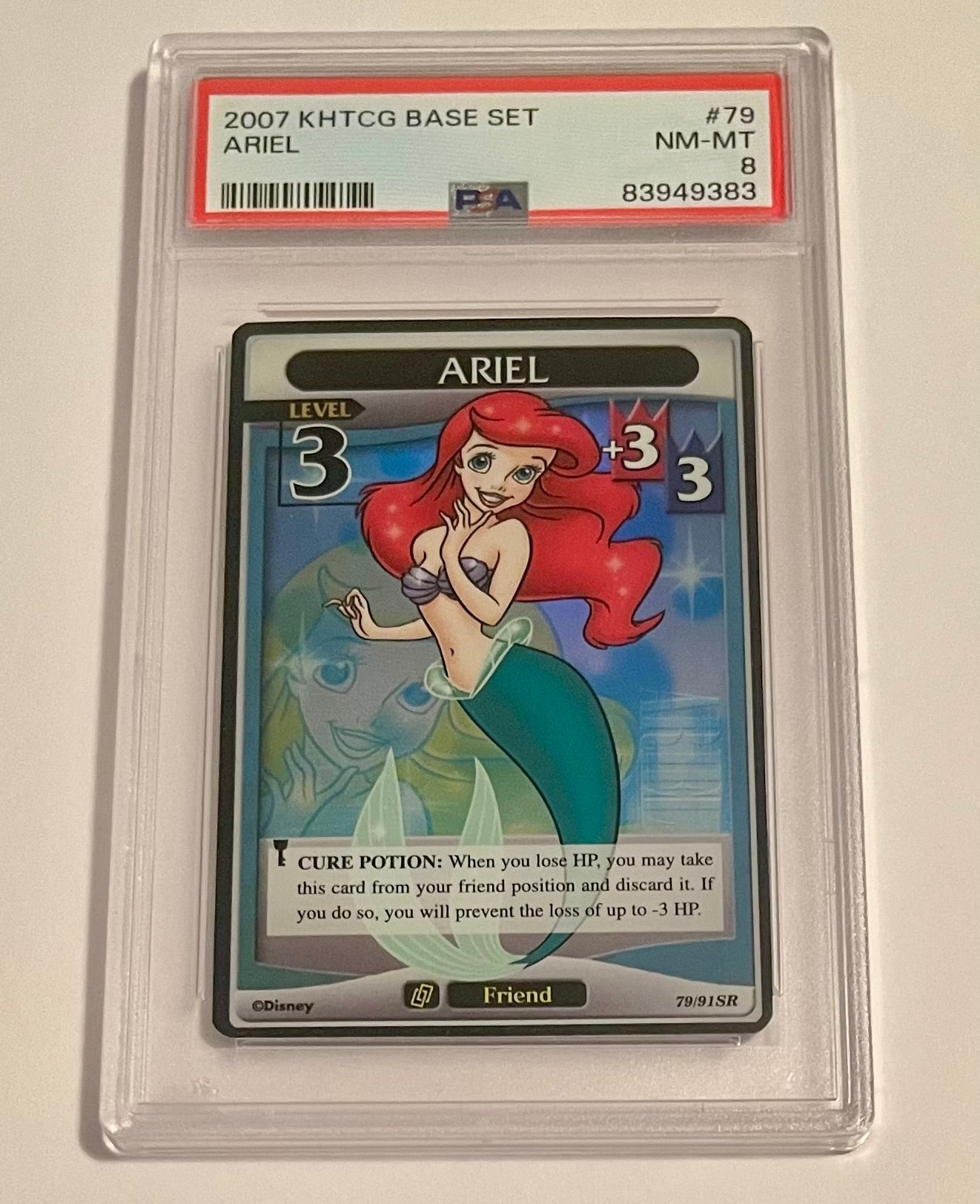 Disney Kingdom Hearts TCG Base Set Ariel Level 3 #79 NM-MT (PSA 8)