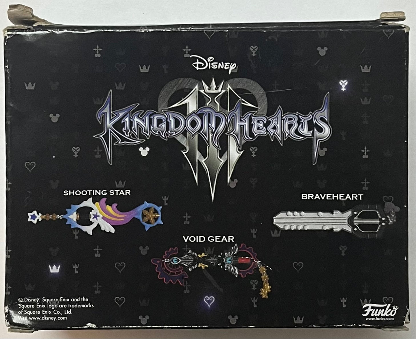 Funko Disney Kingdom Hearts 3 (III) Keyblade Exclusive Vinyl Collectible 3-Pack Braveheart, Shooting Star, and Void Gear