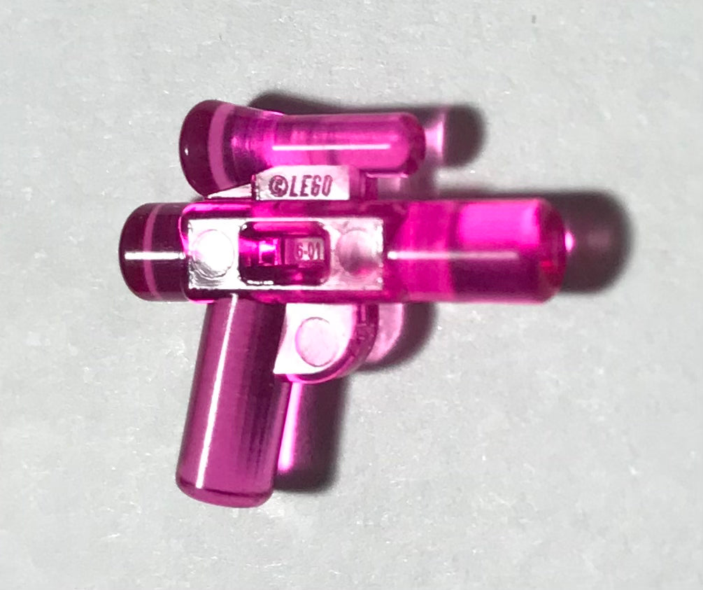 Prototype LEGO Star Wars Blaster with Scope 92738 (Translucent Pink) (Used)