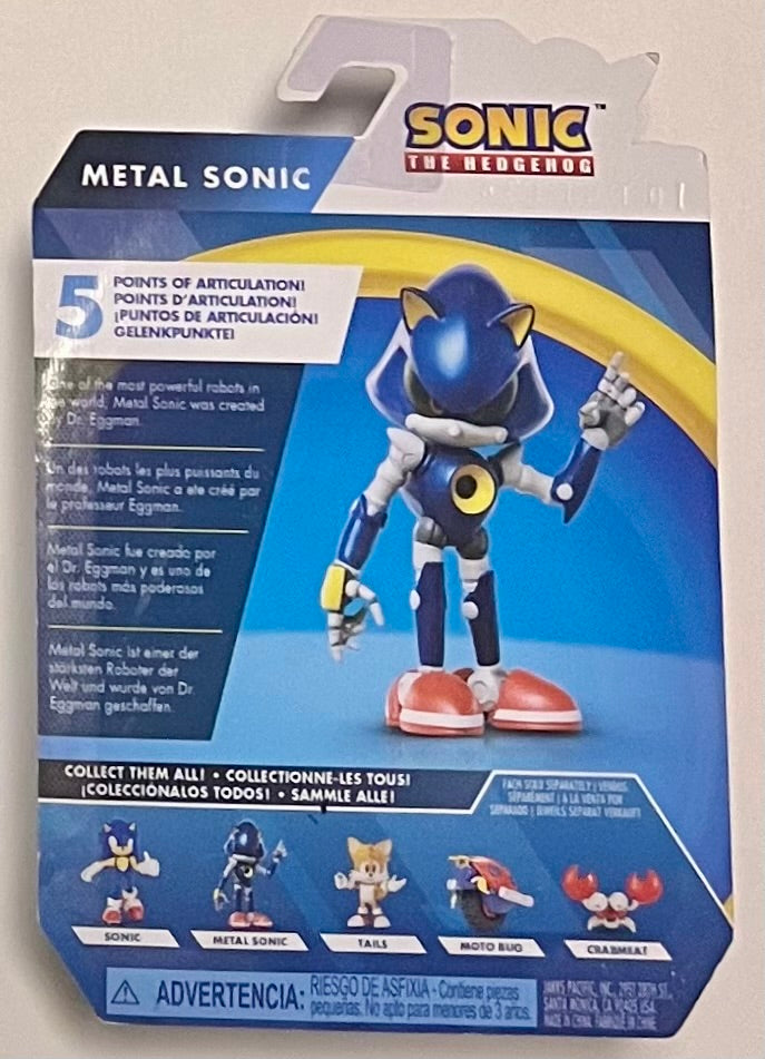 Jakks Sonic 2.5" Inch Articulated Figure Wave 6 Metal Sonic