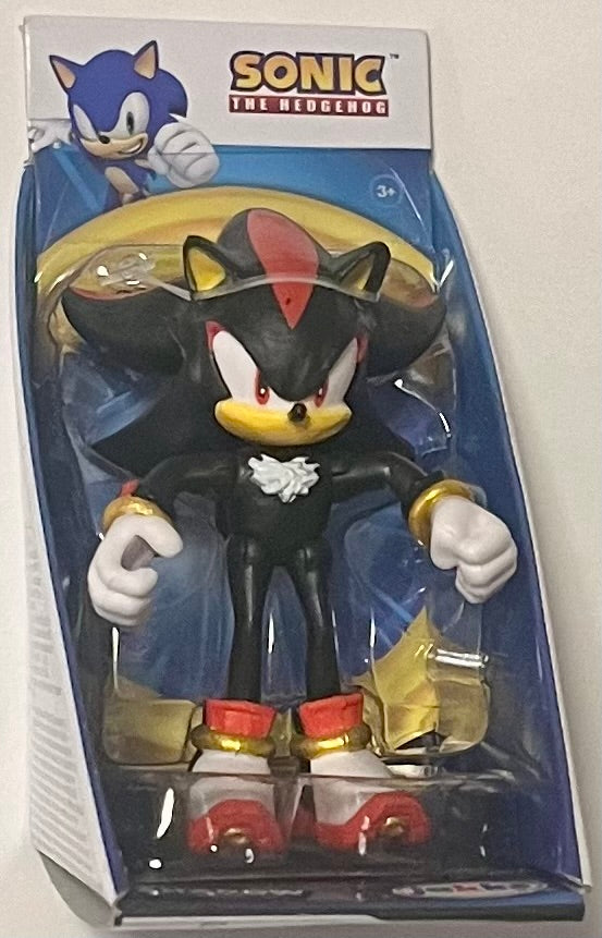 Jakks Sonic 2.5" Inch Shadow Articulated Figure Wave 23 Checklane