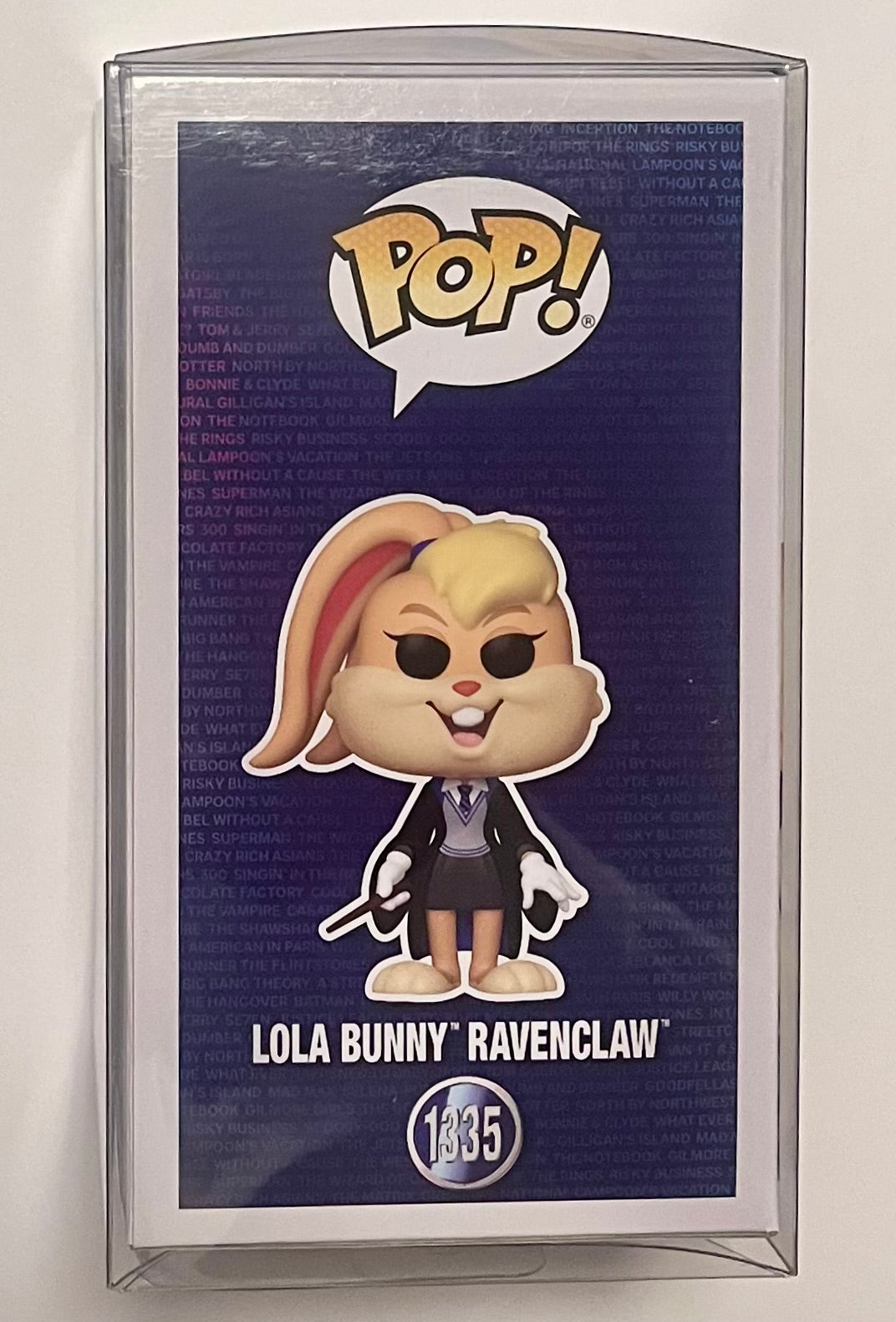 Pop! Looney Tunes WB 100 Lola Bunny Ravenclaw 2023 NYCC Exclusive Vinyl Figure #1335 + Protective Case