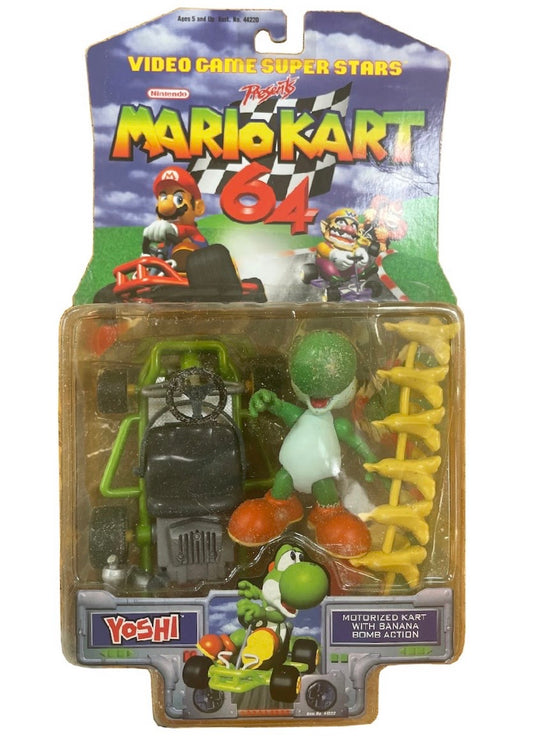 ToyBiz Mario Kart 64 Yoshi Figure with Bananas (D Condition)
