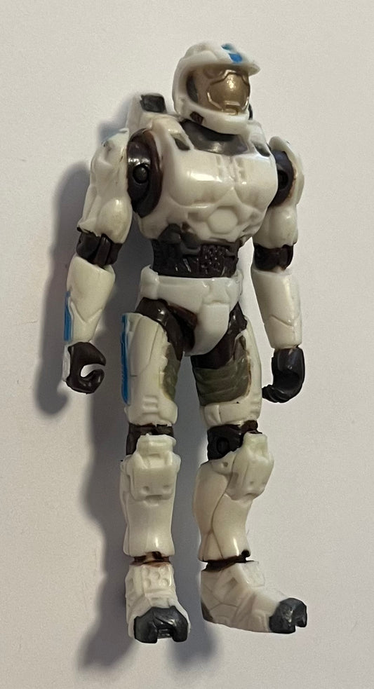 Joyride Studios Halo 2 Mini Series Slayer White Spartan 3” Action Figure (Used) (B Condition)