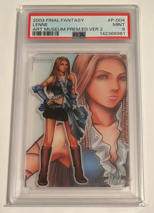 2003 Final Fantasy X-2 Art Museum Lenne Premium Edition Version 2 #P-004 MINT (PSA 9)