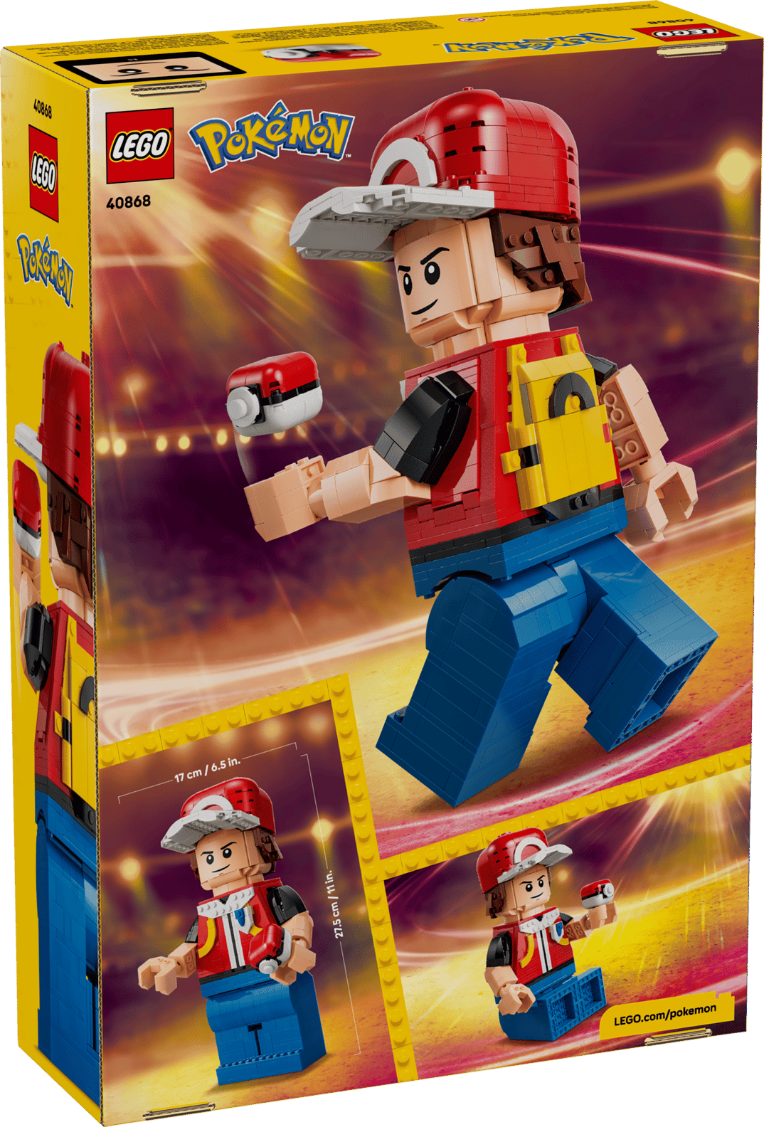 LEGO Pokémon Up-Scaled Red Minifigure 40868