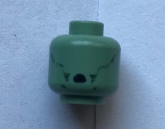 LEGO Harry Potter Dementor Minifigure Green Head Piece Set #4753 (Used)