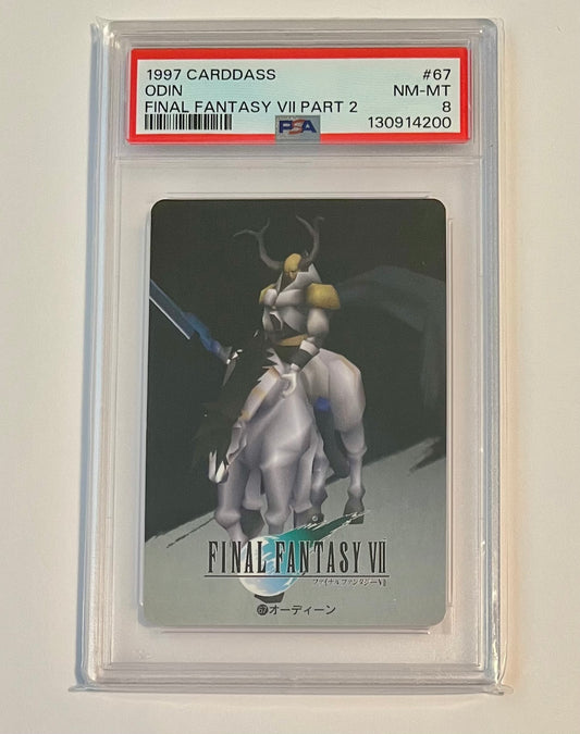 1997 Carddass Final Fantasy VII Part II Odin #67 NM-MT (PSA 8)