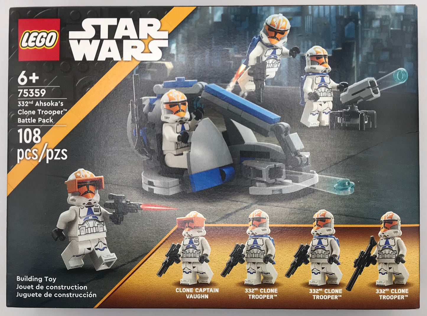 Lego Star Wars 332nd Ahsoka's Clone Trooper Battle Pack Building